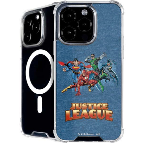Justice League Action Pose Charcaters iPhone 16 Pro MagSafe Case